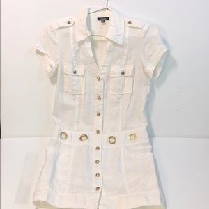 XOXO White linen dress